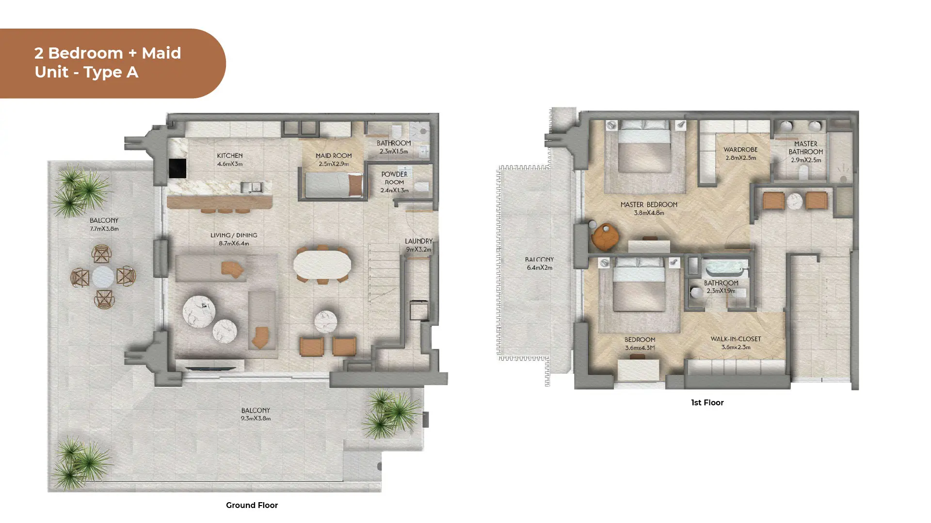 2 BR - Type A